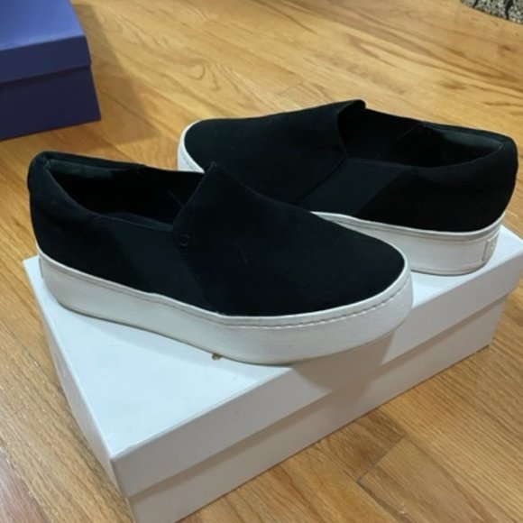 Vince Warren Suede Platform Skate Sneakers SZ 5.5 - Picture 3 of 6